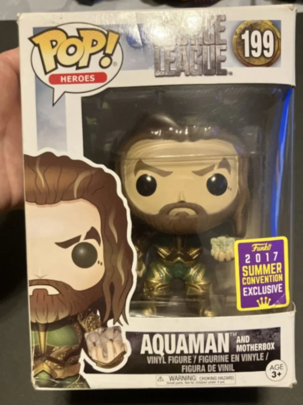 Funko Pop! Vinyl: DC Universe - Aquaman - (w/ Mother Box) - San Diego Comic Con
